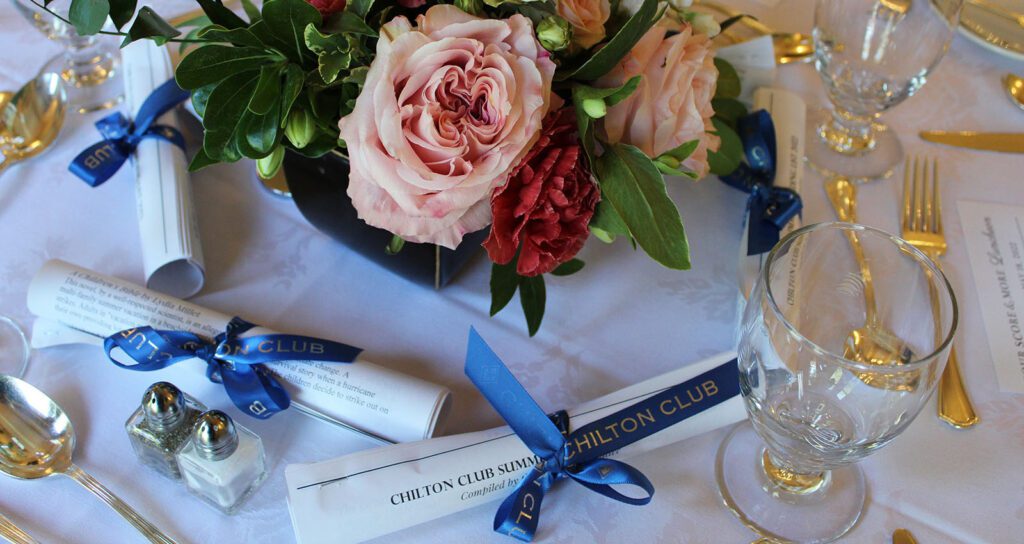 Chilton Club table setting
