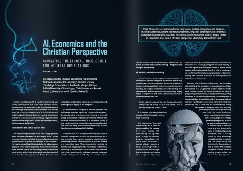 AI, economics and the Christian perspective spread