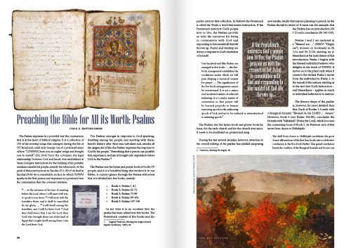 Preaching the psalms spread