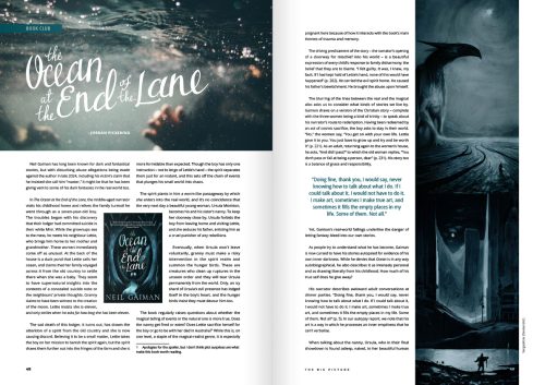 The ocean at the end of the lane spread